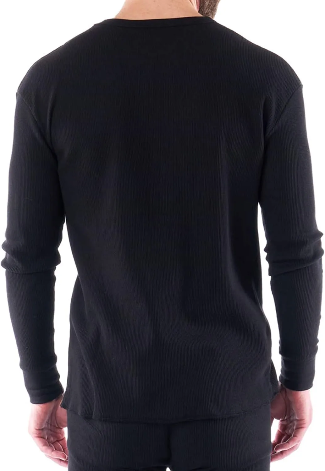 Alpine Swiss Mens Thermal Long Sleeve Top Underwear Crew Neck Shirt Waffle Knit Henley Base Layer