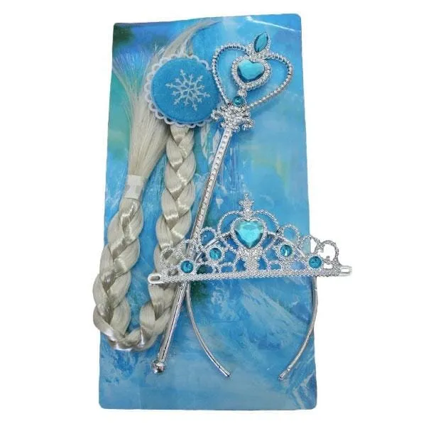 Blue Princess Crown Wand and Hair Extension