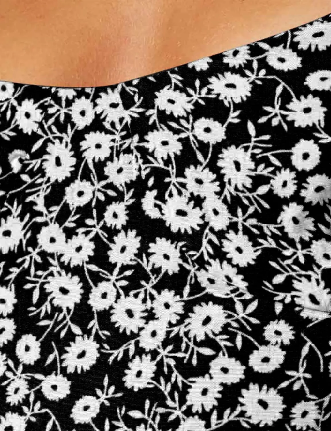 Bonkwa Women Floral Summer Dress Ruffle Strap Sleeveless Midi Sundress Square Neck Casual Slit Vacation Dresses for Women