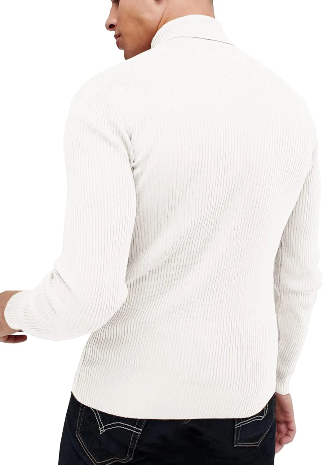 Daupanzees Mens Casual Basic Thermal Turtleneck Slim Fit Pullover Thermal Sweaters