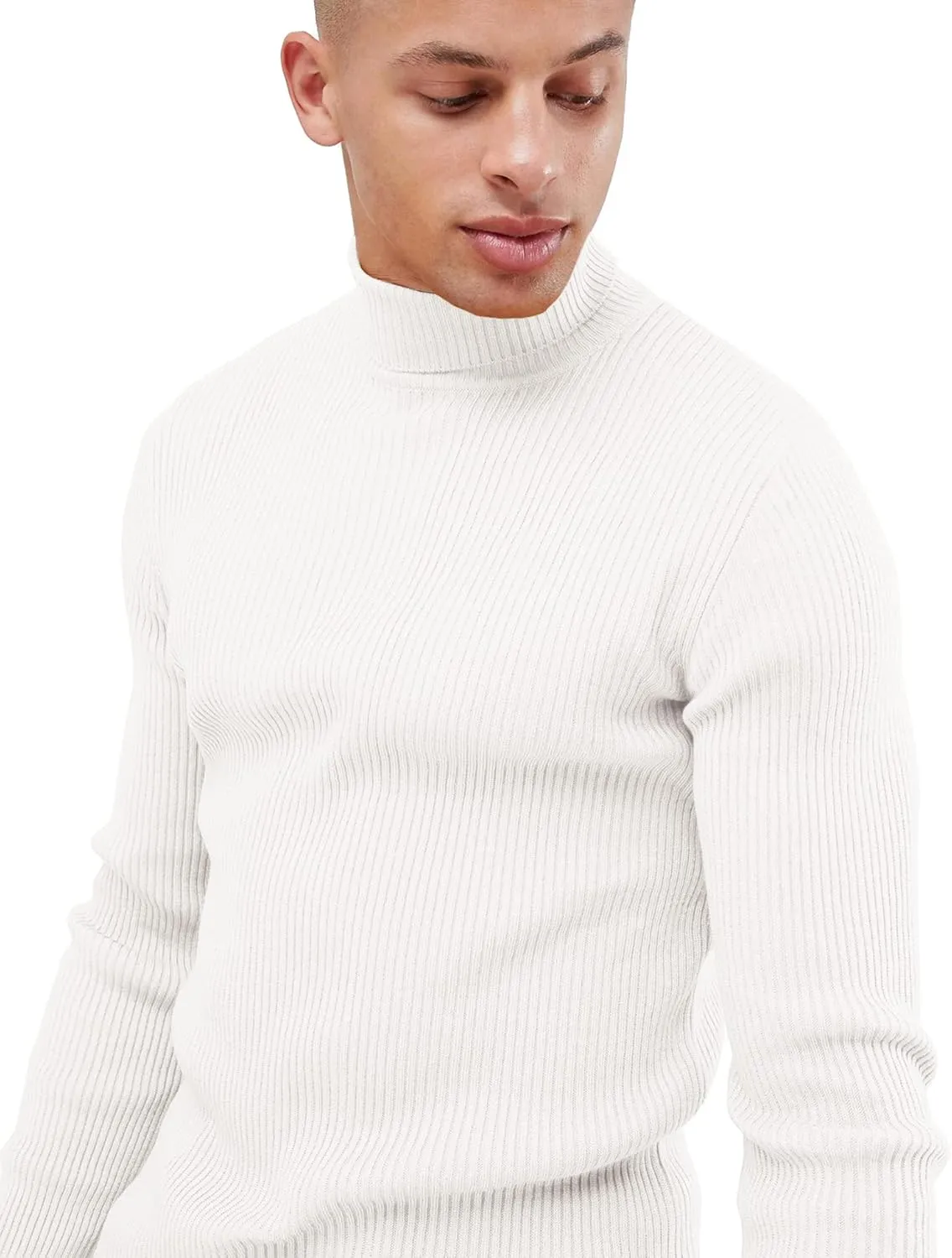 Daupanzees Mens Casual Basic Thermal Turtleneck Slim Fit Pullover Thermal Sweaters