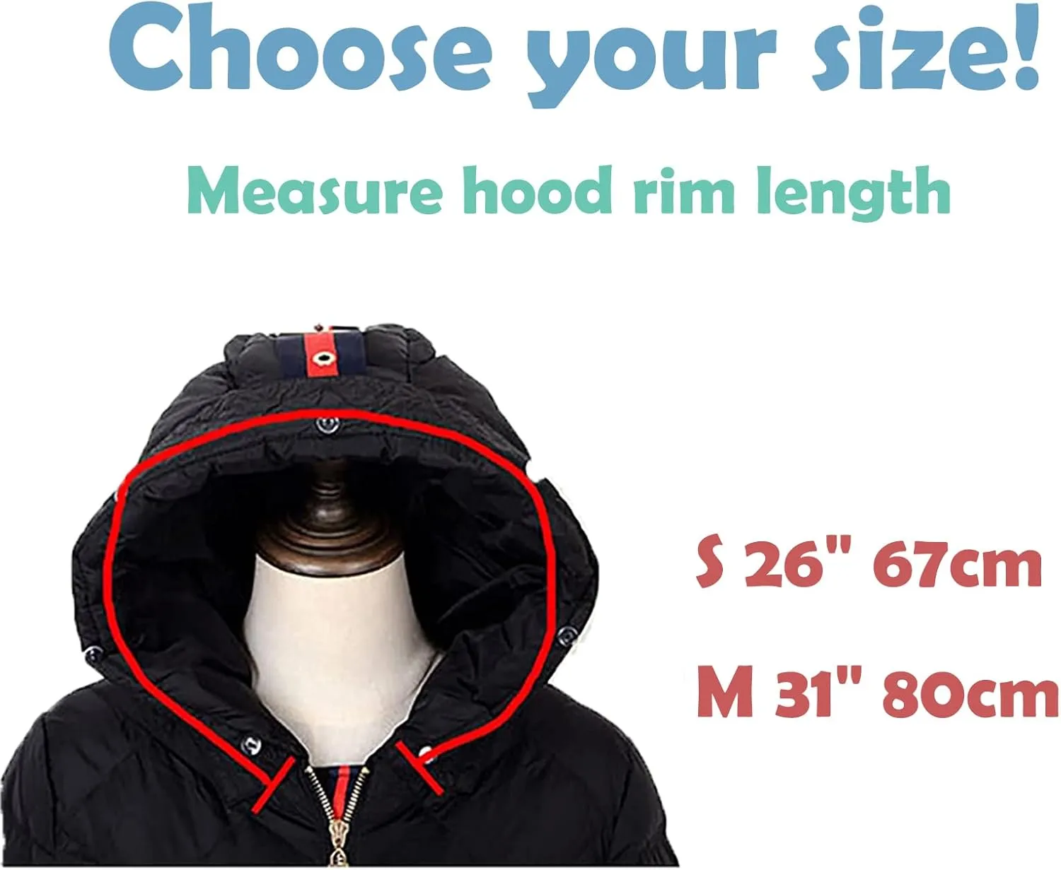 Detachable Faux Fur Collar Trim For Winter Coat Sweater Down Jacket Hood Scarf Shawl Wrap With Buttons