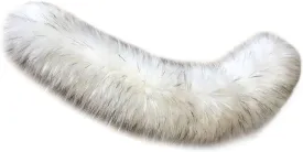 Detachable Faux Fur Collar Trim For Winter Coat Sweater Down Jacket Hood Scarf Shawl Wrap With Buttons
