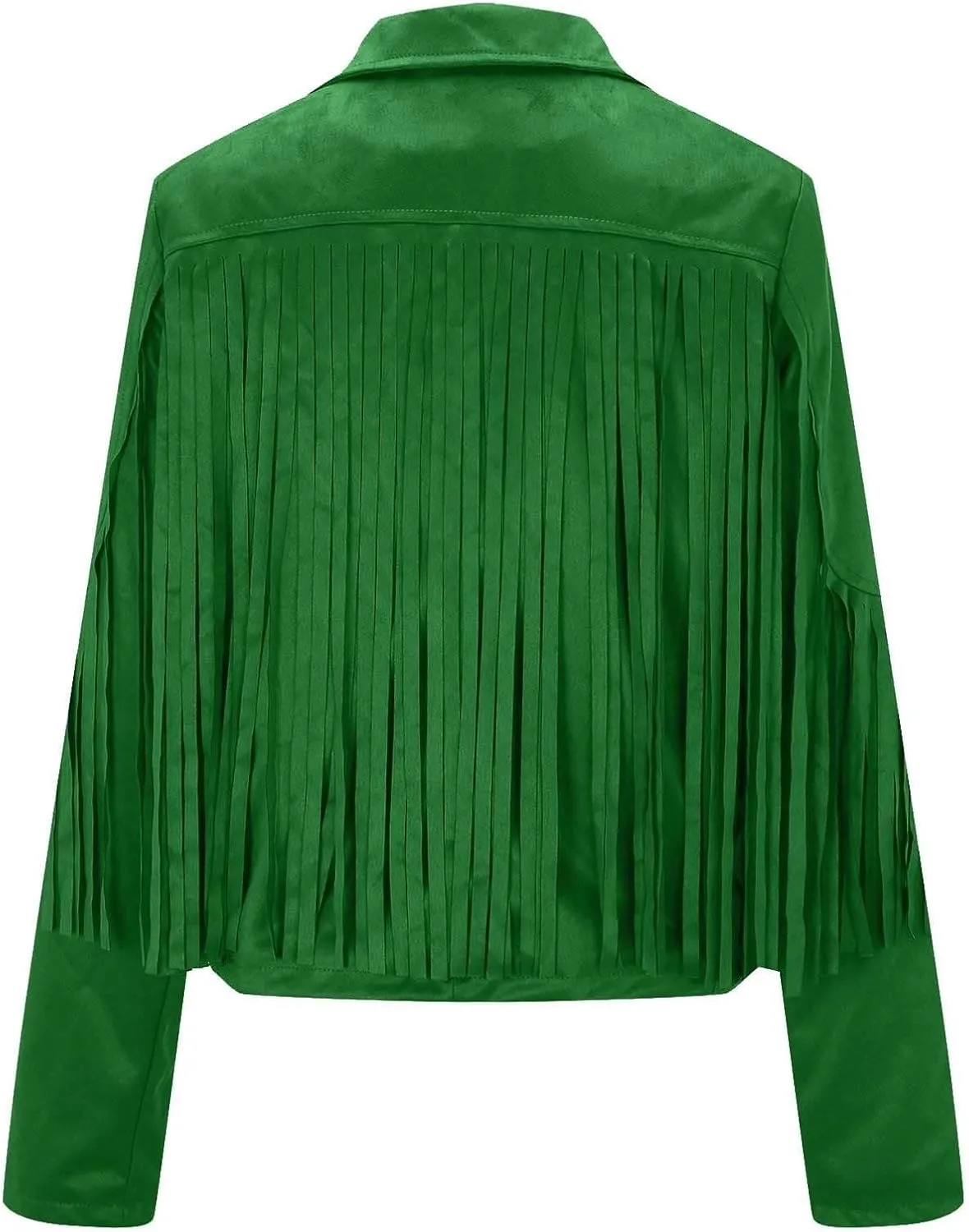 Faux Leather Jackets for Women 2025 Fashion Moto Biker Jacket Fall Winter Fringe Cowboy Cropped Jacket Cool Cardigan