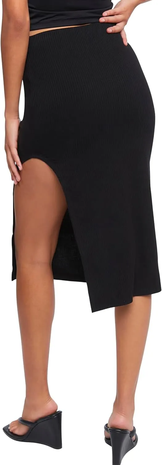 Forever 21 Women's Side-Slit Midi Skirt