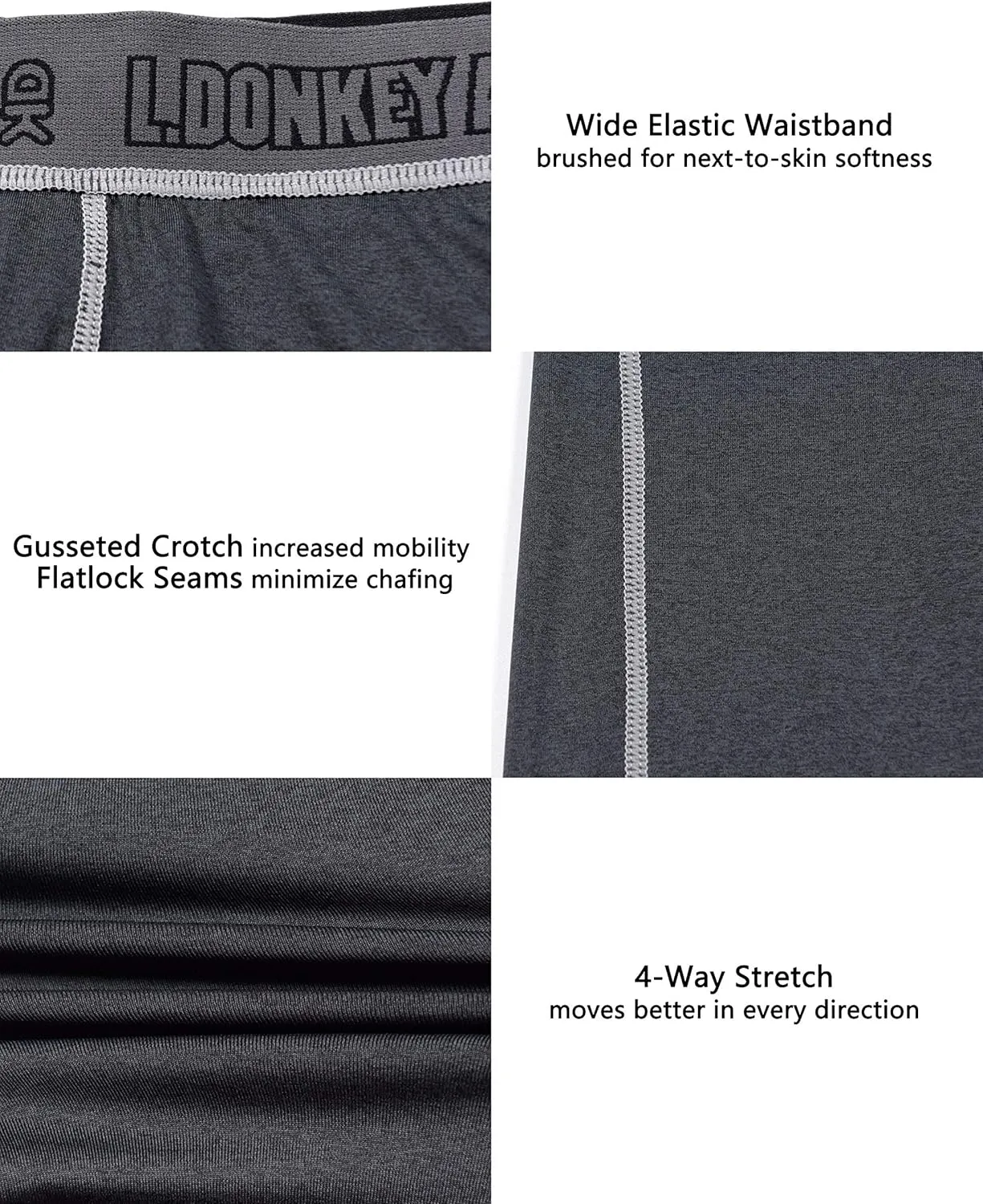 Little Donkey Andy Women's Thermal Underwear Sets Lightweight Warm Base Layers Quick Dry Wicking Top and Bottom for Winter
