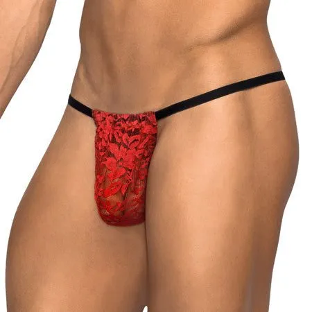 Male Power Stretch Lace Posing Strap