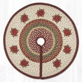 Primitive Poinsettia 30" Tree Skirt