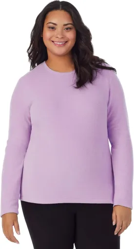 Stretch Long Sleeve Crew Fleecewear Plus by Cuddl Duds