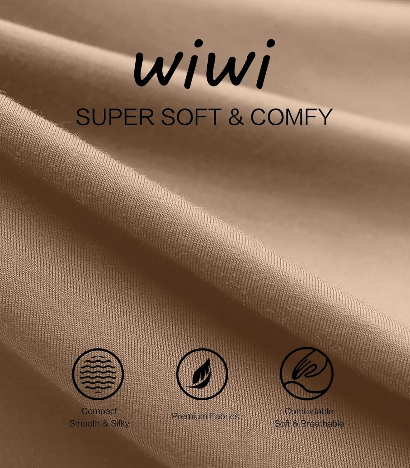 WiWi Women's Mock Turtleneck Pullover Tops Long Sleeve Pajama Top Viscose from Bamboo Slim Fit Underwear S-XXL
